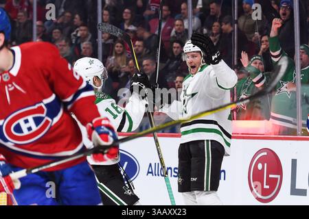 13. März 2018: Das Dallas Stars Center Radek Faksa (12) feiert sein Tor und erzielt 1-0 Sterne beim Spiel Dallas Stars gegen Montreal Canadiens im Bell Centre in Montreal, Quebec. David Kirouac/CSM(Credit Image: &Copy; David Kirouac/CSM via ZUMA Wire) Stockfoto