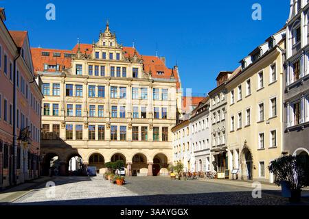 Deutschland, Sachsen, Oberlausitz (Oberlausitz), Görlitz, Altstadt, Untermarkt, neues Rathaus Stockfoto