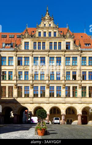 Deutschland, Sachsen, Oberlausitz (Oberlausitz), Görlitz, Altstadt, Untermarkt, neues Rathaus Stockfoto