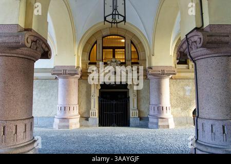 Deutschland, Sachsen, Oberlausitz (Oberlausitz), Görlitz, Altstadt, Untermarkt, neues Rathaus Stockfoto