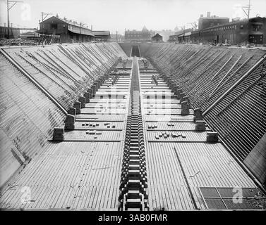 Dezember 2017 - Great Dry Dock, Newport News, Virginia, USA, Detroit Publishing Company, 1905 (Credit Image: © Circa Images/Glasshouse Via ZUMA Wire) Stockfoto