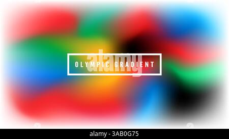 Abstraktes Verlaufslayout. Farbenfrohe Mischung mit verschwommenem Flüssigkeitseffekt. Verlaufendes Mesh-Design. Ideal für moderne Vorlagen, Poster, Werbebanner, Broschüren, Stock Vektor