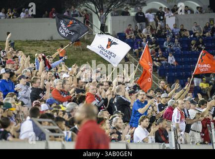 14. April 2018: Annapolis, Maryland, USA - Annapolis, MD - Samstag, 14. April 2018: D.C. United besiegte die Columbus Crew 1-0 in einem MLS-Spiel im Navy-Marine Corps Memorial Stadium. (Bild: © Tony Quinn/ISIPhotos via ZUMA Wire) Stockfoto