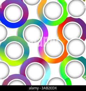 Runde Rahmen für Text. Handzeichnung. Nicht AI, Vektorillustration Stock Vektor