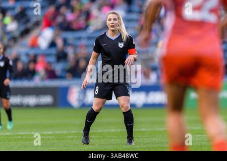 12. Mai 2018 - Bridgeview, Illinois, Vereinigte Staaten - Bridgeview, IL - Samstag, 12. Mai 2018: Chicago Red Stars vs Houston Dash im Toyota Park. (Kreditbild: © Daniel Bartel/ISIPhotos via ZUMA Wire) Stockfoto