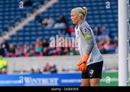 12. Mai 2018 - Bridgeview, Illinois, Vereinigte Staaten - Bridgeview, IL - Samstag, 12. Mai 2018: Chicago Red Stars vs Houston Dash im Toyota Park. (Kreditbild: © Daniel Bartel/ISIPhotos via ZUMA Wire) Stockfoto