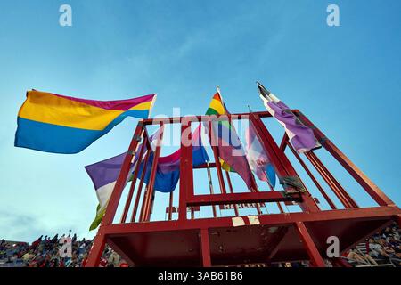 Juni 2018 - IL, USA - Bridgeview, IL - Samstag, 09. Juni 2018: the Chicago Fire spielte die New England Revolution in einem Spiel der Major League Soccer (MLS) im Toyota Park. (Kreditbild: © Robin Alam/ISIPhotos via ZUMA Wire) Stockfoto