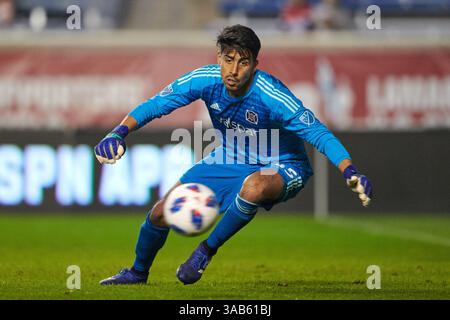 Juni 2018 - IL, USA - Bridgeview, IL - Samstag, 09. Juni 2018: the Chicago Fire spielte die New England Revolution in einem Spiel der Major League Soccer (MLS) im Toyota Park. (Kreditbild: © Robin Alam/ISIPhotos via ZUMA Wire) Stockfoto