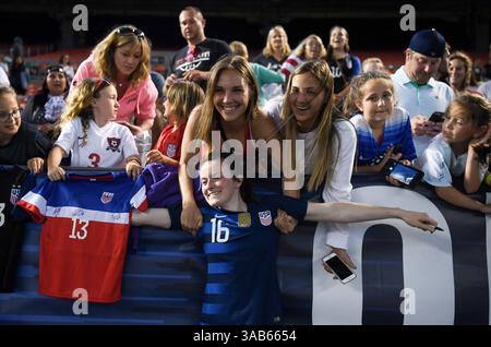 12. Juni 2018 - Cleveland, Ohio, USA - Cleveland, Ohio - Dienstag, 12. Juni 2018: Rose Lavelle während eines internationalen Freundschaftsspiels zwischen den Frauen der USA und China PR (CHN) im FirstEnergy Stadium. (Kreditbild: © Brad Smith/ISIPhotos via ZUMA Wire) Stockfoto