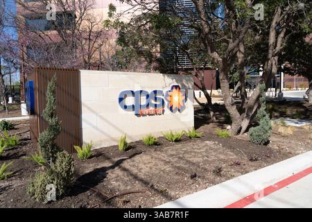 San Antonio, TX, USA - 16. März 2022: Hauptsitz von CPS Energy in San Antonio, TX, USA. Stockfoto