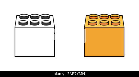 Blockieren Sie Spielzeug für Kinder Stock Vektor