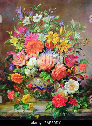 September Flowers, Symbols of Hope and Joy (Gemälde), von Williams, Albert (1922–2010) Englisch Stock Vektor