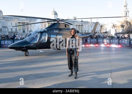 London, Großbritannien. April 2025. Viola Davis nimmt am Londoner Fotocall „G20“ am Trafalgar Square in London Teil. UK. Dienstag, 1. April 2025. Quelle: Bang Media International/Alamy Live News Stockfoto