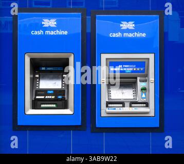 Halifax Cash Machine im Detail, Lowestoft, Suffolk, Großbritannien Stockfoto