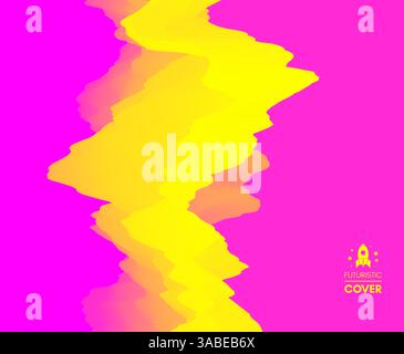 Farbenfrohe abstrakte Hintergrund. Dynamische Wirkung. Futuristische Technologie Stil. Motion Vector Illustration. Stock Vektor