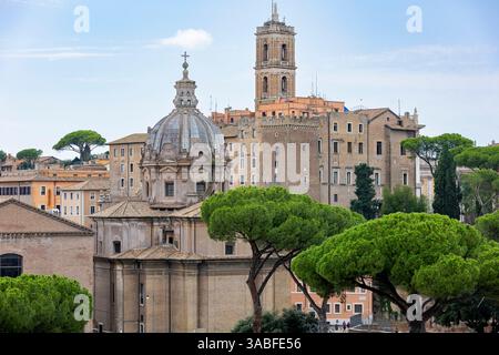Blick auf das Stadtzentrum von Rom. Rom, Italien Stockfoto