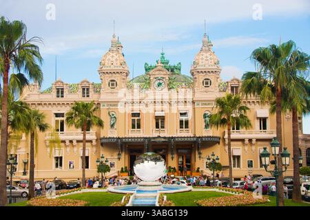 Panoramablick auf das Casino Monte Carlo, Monaco Stockfoto