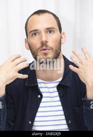 21. Mai 2018: Hollywood, Kalifornien, USA: Der Schauspieler SAM CLAFLIN wirbt für den Film „Adrift“ in Hollywood. (Bild: © Armando Gallo/ZUMA Studio) Stockfoto