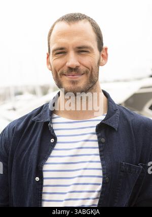 21. Mai 2018: Hollywood, Kalifornien, USA: Der Schauspieler SAM CLAFLIN wirbt für den Film „Adrift“ in Hollywood. (Bild: © Armando Gallo/ZUMA Studio) Stockfoto