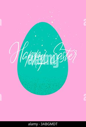Happy Easter Postkarte Stock Vektor