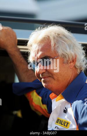 Flavio Briatore (ITA) Renault F1 Managing Director...Formel-1-Weltmeisterschaft, Rd 13, großer Preis von Italien, Qualifikationstag, Monza, Italien, Samstag, 8. September 2007. (Kreditbild: ©Sutton Motorsports/ZUMA Press) EINSCHRÄNKUNGEN: UK Rights OUT! Stockfoto