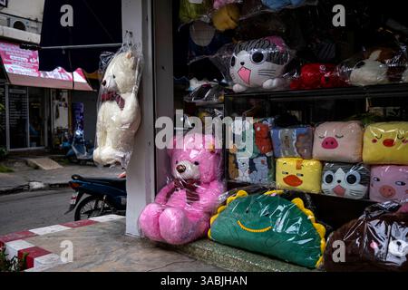 Samut Songkhram, THAILAND , OKTOBER 2021 Maeklong Railway Market, Thailand Credits: Daniel Rodrigues Stockfoto
