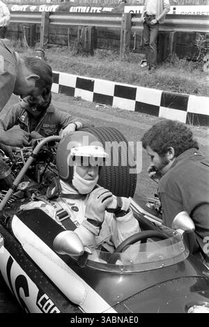 Robin Widdows (GBR) Cooper T86 nahm an seinem einzigen Formel-1-Grand-Prix Teil, qualifizierte sich als achtzehnter und zog sich in Runde 34 mit einer Fehlzündung zurück. ..Grand Prix Von Großbritannien, Brands Hatch, England, 20. Juli 1968. (Kreditbild: ©Sutton Motorsports/ZUMA Press) Stockfoto