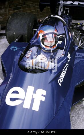 Patrick Depailler (FRA) Tyrrell 007 wurde Dritter..Grand Prix von Südafrika, Kyalami, 1. März 1975..Bestes BILD. (Kreditbild: ©Sutton Motorsports/ZUMA Press) Stockfoto
