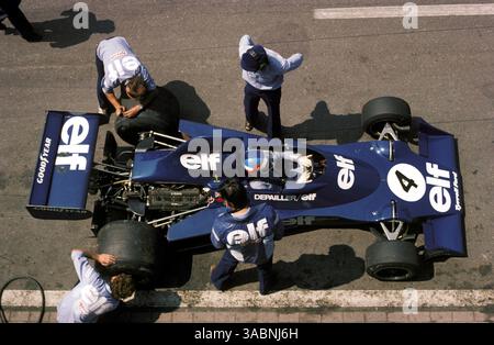 Patrick Depailler (FRA) Tyrrell 007 beendete neunten..Grand Prix der Niederlande, Zandvoort, 22. Juni 1975..Bestes BILD. (Kreditbild: ©Sutton Motorsports/ZUMA Press) Stockfoto