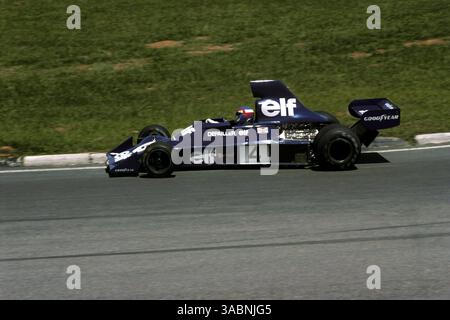 Patrick Depailler (FRA) Tyrrell 007 wurde Zweiter... Grand Prix von Brasilien, RD1, Interlagos, 25. Januar 1976..Bestes BILD. (Kreditbild: ©Sutton Motorsports/ZUMA Press) Stockfoto