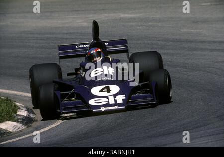 Patrick Depailler (FRA) Tyrrell 007 wurde Zweiter... Grand Prix von Brasilien, RD1, Interlagos, 25. Januar 1976..Bestes BILD. (Kreditbild: ©Sutton Motorsports/ZUMA Press) Stockfoto