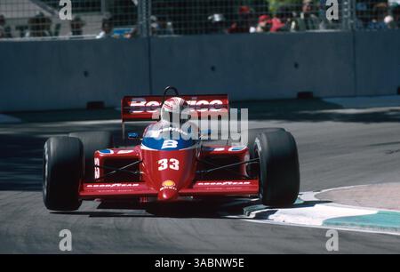 Alan Jones(aus) Lolo THL1, DNF...Grand Prix von Australien, Adelaide, 3. November 1985 (Bild: ©Sutton Motorsports/ZUMA Press) Stockfoto