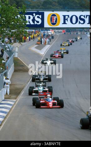 Alan Jones(aus) Lola THL2, DNF..Grand Prix von Australien, Adelaide, 26. Oktober 1986 (Bild: ©Sutton Motorsports/ZUMA Press) Stockfoto
