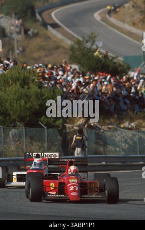 Nigel Mansell (GBR) Ferrari 640..portugiesischer GP, Estoril, 24. August 1989 (Bild: ©Sutton Motorsports/ZUMA Press) Stockfoto