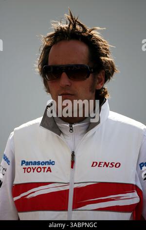 Franck Montagny (FRA) Toyota Third Driver...Formel-1-Weltmeisterschaft, Rd 10, Grand Prix Europa, Übungstag, Nürburgring, Deutschland, Freitag, 20. Juli 2007. (Kreditbild: ©Sutton Motorsports/ZUMA Press) EINSCHRÄNKUNGEN: NUR Nord- und Südamerika RECHTE! Stockfoto