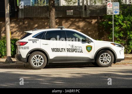 Ein Polizeiauto der Houston Mobility Response in Houston, Texas, USA. Stockfoto