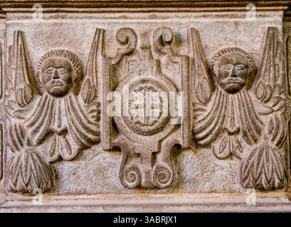 Coricancha mit dem Kloster Santo Domingo in Cuzco, Perú. Stockfoto