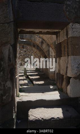 Ruinen der Agora in Smyrna, dem heutigen Izmir, Türkei Stockfoto