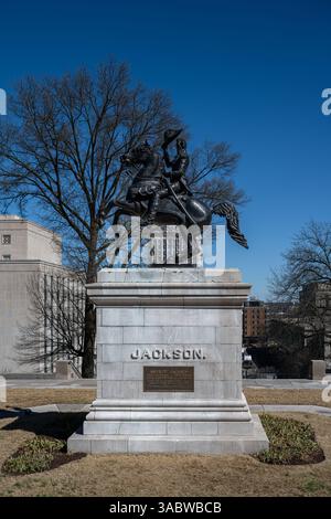 Jackson Statue vor dem Tennessee State Capitol Building Stockfoto