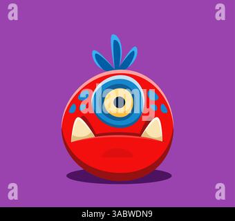 Halloween Schriftzeichen Zeichensetzung Periode lustige Monster Charakter. Gespenstische Alien Beast ABC Alphabet Sondersymbol, Horror Monster Vektor Personage, englische Schriftzeichen oder Halloween Schriftsatz Element Stock Vektor