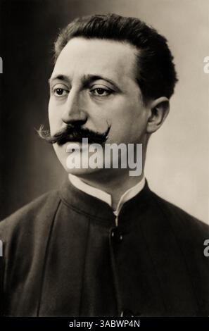 1895 c. , PARIS , FRANKREICH : der französische Maler EDOUARD DETAILLE ( Jean-Baptiste Edouard , 1848–1912 ). Foto von Paul Nadar , Paris .- KUNST - ARTE - PITTURA - Malerei - PITTORE - Künstler - artista - Porträt - ritratto - baffi - Schnurrbart - Kragen - Colletto - ARCHIVIO GBB Stockfoto