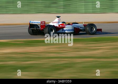 Cristiano da Matta (BRA) Toyota TF103.Formel-1-Tests, Valencia, Spanien, 28. Januar 2003.DIGITALES BILD (Credit Image: ©Sutton Motorsports/ZUMA Press) Stockfoto