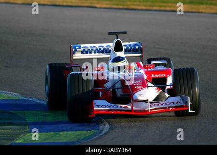 Cristiano da Matta (BRA) Toyota TF103.Formel-1-Tests, Valencia, Spanien, 28. Januar 2003.DIGITALES BILD (Credit Image: ©Sutton Motorsports/ZUMA Press) Stockfoto