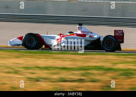 Cristiano da Matta (BRA) Toyota TF103.Formel-1-Tests, Valencia, Spanien, 28. Januar 2003.DIGITALES BILD (Credit Image: ©Sutton Motorsports/ZUMA Press) Stockfoto