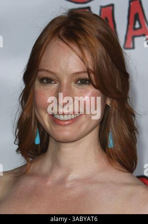 April 2008 - Hollywood, Kalifornien, USA - ALICIA WITT bei der Weltpremiere von „Forgetting Sarah Marshall“ im Grauman's Chinese Theatre in Hollywood. (Kreditbild: © Glenn Weiner/ZUMA Press) Stockfoto