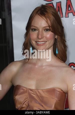 April 2008 - Hollywood, Kalifornien, USA - ALICIA WITT bei der Weltpremiere von „Forgetting Sarah Marshall“ im Grauman's Chinese Theatre in Hollywood. (Kreditbild: © Glenn Weiner/ZUMA Press) Stockfoto