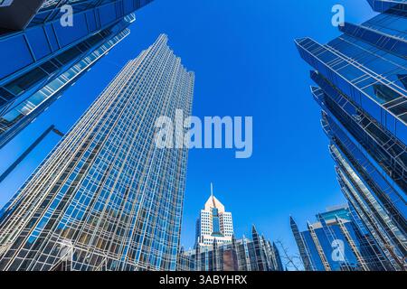 Skyline der Innenstadt von Pittsburgh, Stadtansicht von Pennsylvania in den USA Stockfoto