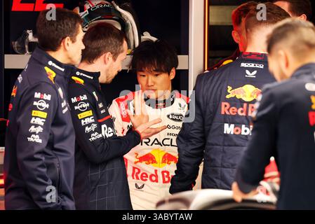 Suzuka, Japan. April 2025. Yuki Tsunoda (JPN) Red Bull Racing. 03.04.2025. Formel-1-Weltmeisterschaft, Rd 3, Großer Preis Von Japan, Suzuka, Japan, Vorbereitungstag. Das Foto sollte lauten: XPB/Alamy Live News. Stockfoto