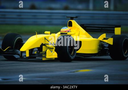 Takuma Sato (JPN). Jordan Honda EJ12 First Test, Silverstone 21. Januar 2002. (Kreditbild: ©Sutton Motorsports/ZUMA Press) Stockfoto