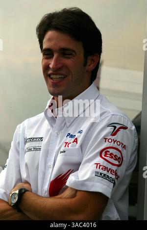 Ricardo Zonta (BRA) Toyota Testfahrer..Formel-1-Weltmeisterschaft, Rd13, großer Preis von Ungarn, Vorbereitungen, Hungaroring, Ungarn, 21. August 2003..DIGITALES BILD (Credit Image: ©Sutton Motorsports/ZUMA Press) Stockfoto